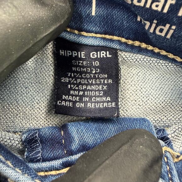 Hippie Girl Regular Rise Midi Denim Shorts Size 10 - Picture 7 of 10